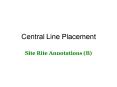 Central Line Placement