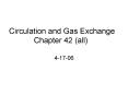 Circulation and Gas Exchange Chapter 42 all