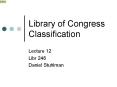 Library of Congress Classification