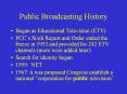 Public Broadcasting History