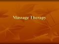 Massage Therapy