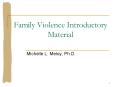 Family Violence Introductory Material