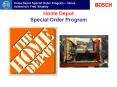 Home Depot Special Order Program