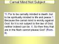 Carnal Mind Not Subject.