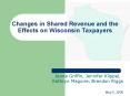 Changes in Shared Revenue and the Effects on Wisconsin Taxpayers