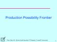 Production Possibility Frontier