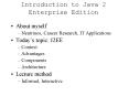 Introduction to Java 2 Enterprise Edition