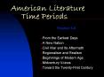 American Literature Time Periods