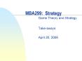 MBA299: Strategy