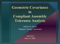 Geometric Covariance in Compliant Assembly Tolerance Analysis