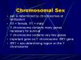 Chromosomal Sex