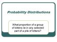 Probability Distributions