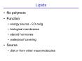 Lipids
