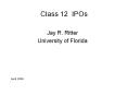 Class 12 IPOs