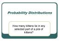 Probability Distributions