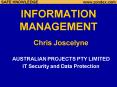 INFORMATION MANAGEMENT