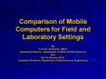 Comparison of Mobile Computers for Field and Laboratory Settings