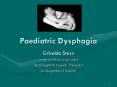 Paediatric Dysphagia