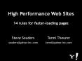 High Performance Web Sites 14 rules for fasterloading pages