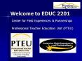 Welcome to EDUC 2201