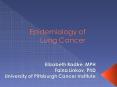 Epidemiology of Lung Cancer