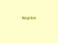 Merge Sort