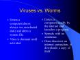 Viruses vs. Worms