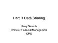 Part D Data Sharing