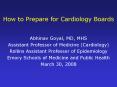 How to Prepare for Cardiology Boards