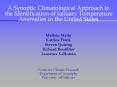A Synoptic Climatological Approach to the Identification of January Temperature Anomalies in the Uni