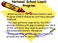 National School Lunch Program