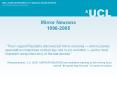 Mirror Neurons 19962005