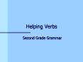 Helping Verbs