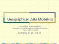 Geographical Data Modeling UML and Data Modeling Elements Examples from the Marine Data Model and Ar