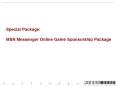 Special Package: MSN Messenger Online Game Sponsorship Package