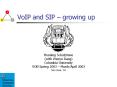 VoIP and SIP growing up