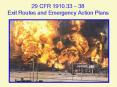 Exit Routes, Emergency Action Plans, Fire Prevention Plans, and Fire Protection