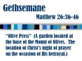 Gethsemane Matthew 26:3646