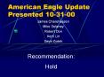 American Eagle Update Presented 10-31-00