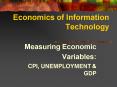 Economics of Information Technology
