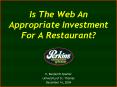 Is The Web An Appropriate Investment For A Restaurant