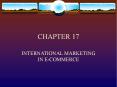 INTERNATIONAL MARKETING IN ECOMMERCE