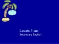 Lesson Plans