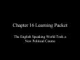 Chapter 16 Learning Packet