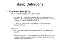 Basic Definitions