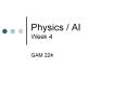 Physics AI Week 4