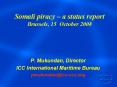 Somali piracy a status report Brussels, 15 October 2008