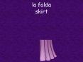 la falda skirt