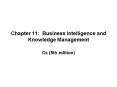 Chapter 11: Business Intelligence and Knowledge Management