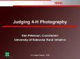 Judging 4H Photography